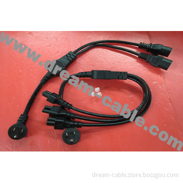UL Power Cord with Triple Plugs